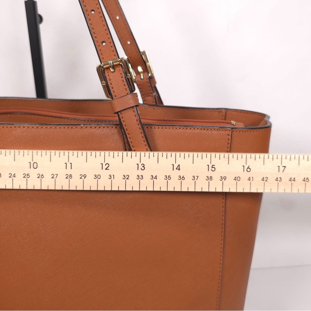 TORY BURCH Brown Leather Large York Buckle Tote‎ - Picture 6 of 15